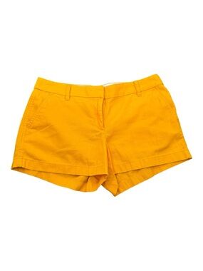 J. Crew Women's Bright Orange Cotton Chino Shorts